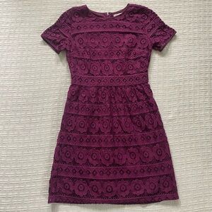 Ann Taylor Loft violet lace dress.